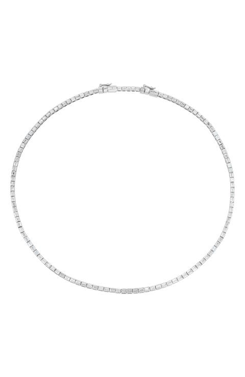 Papua 18K White Gold & Diamond Choker Necklace
