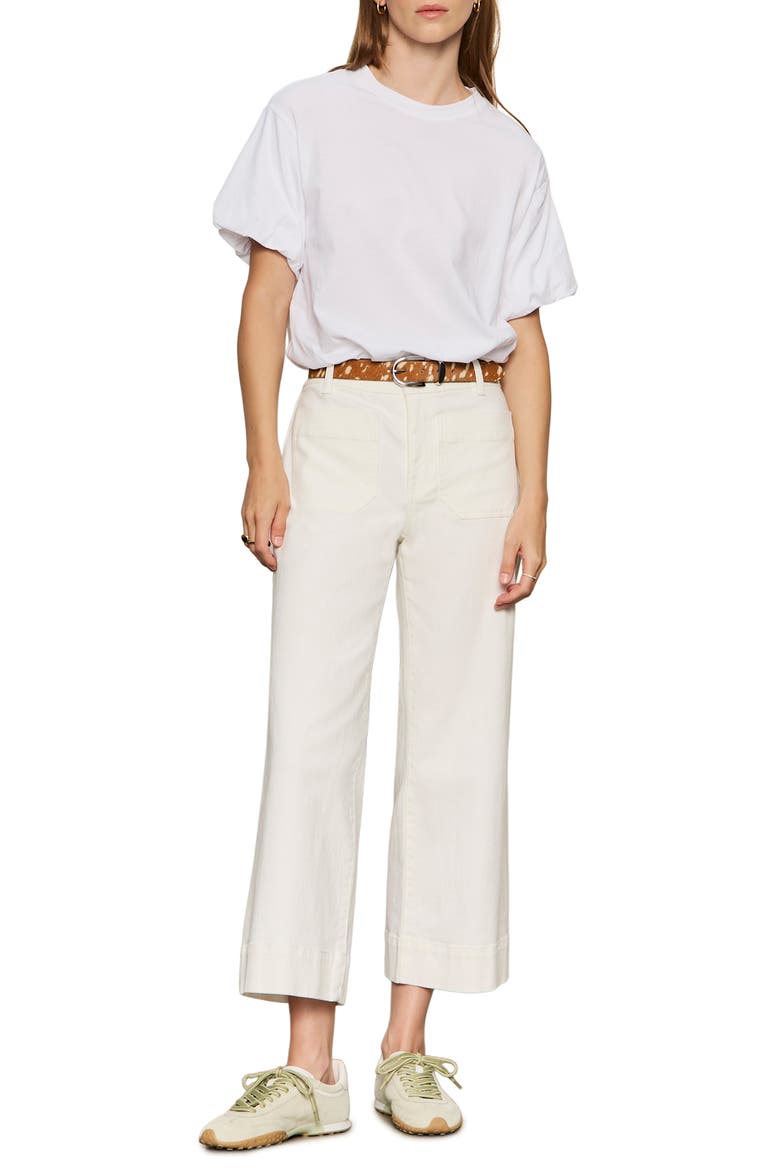 Pleated Bubble Top, Alternate, color, WHITE