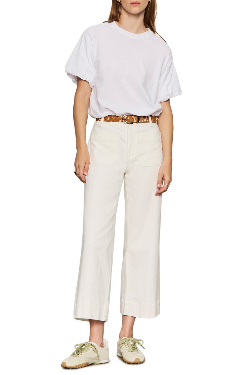 Sanctuary Pleated Bubble Top, Alternate, color, White