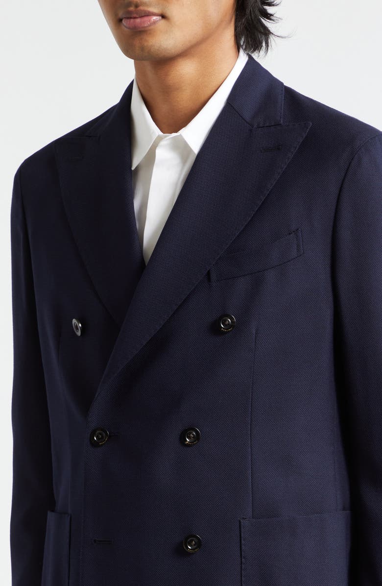 Boglioli Double Breasted Wool Hopsack Sport Coat, Alternate, color,