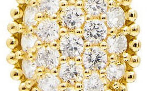 Savvy Cie Jewels Cubic Zirconia Teardrop Linear Earrings In Gold