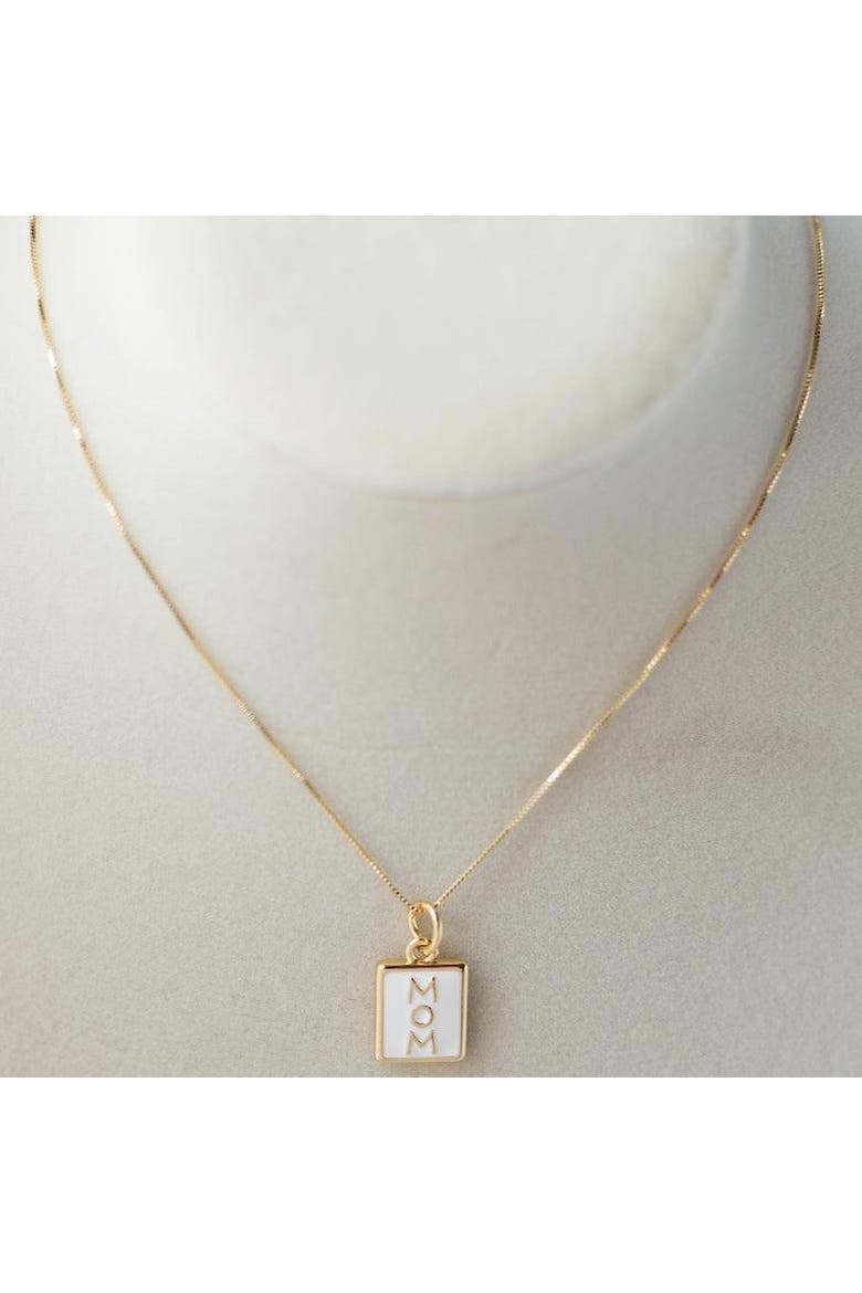 Call me "Mom" Necklace, Alternate, color, Gold