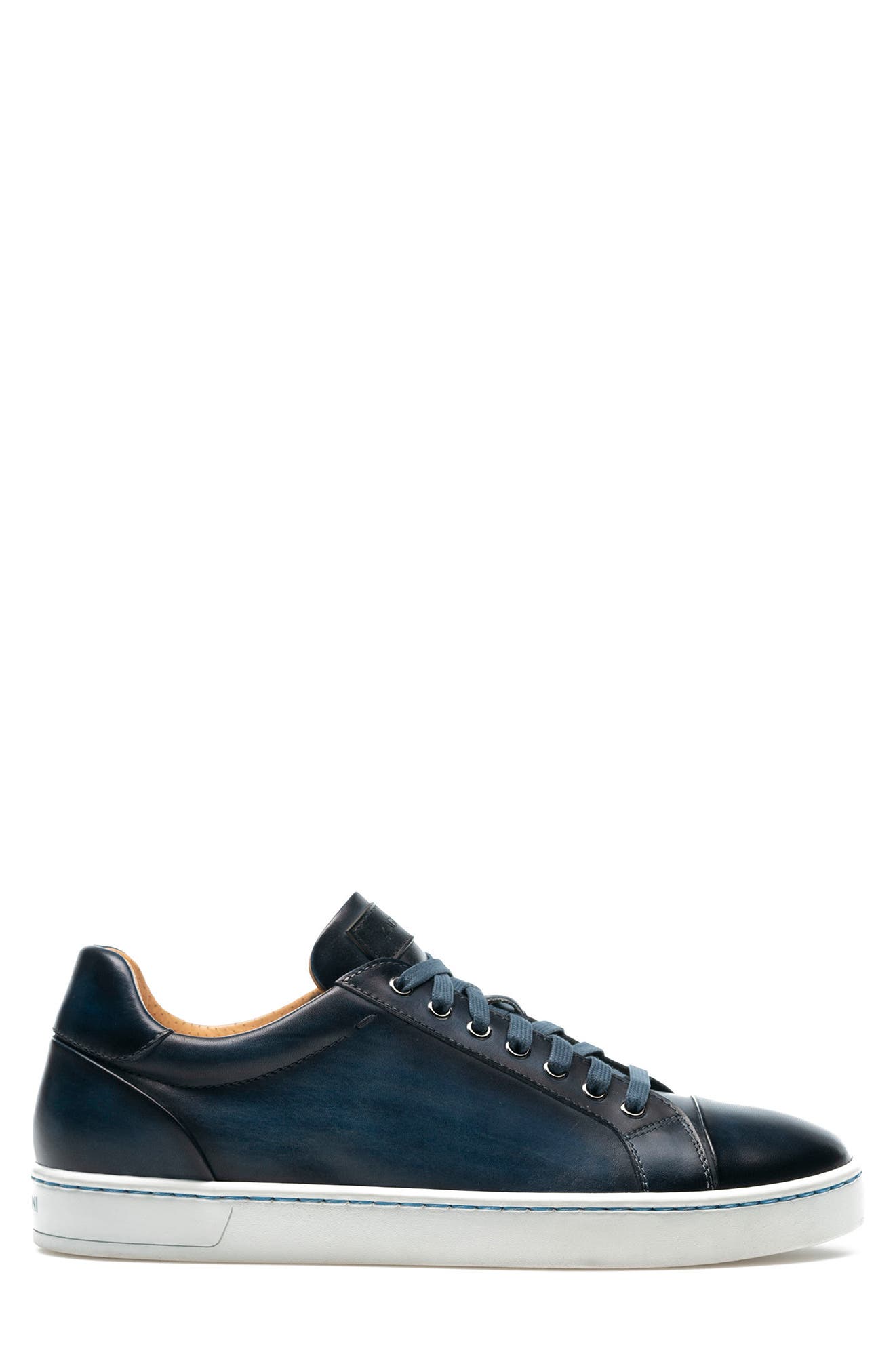 Caitin Sneaker, Alternate, color, NAVY LEATHER