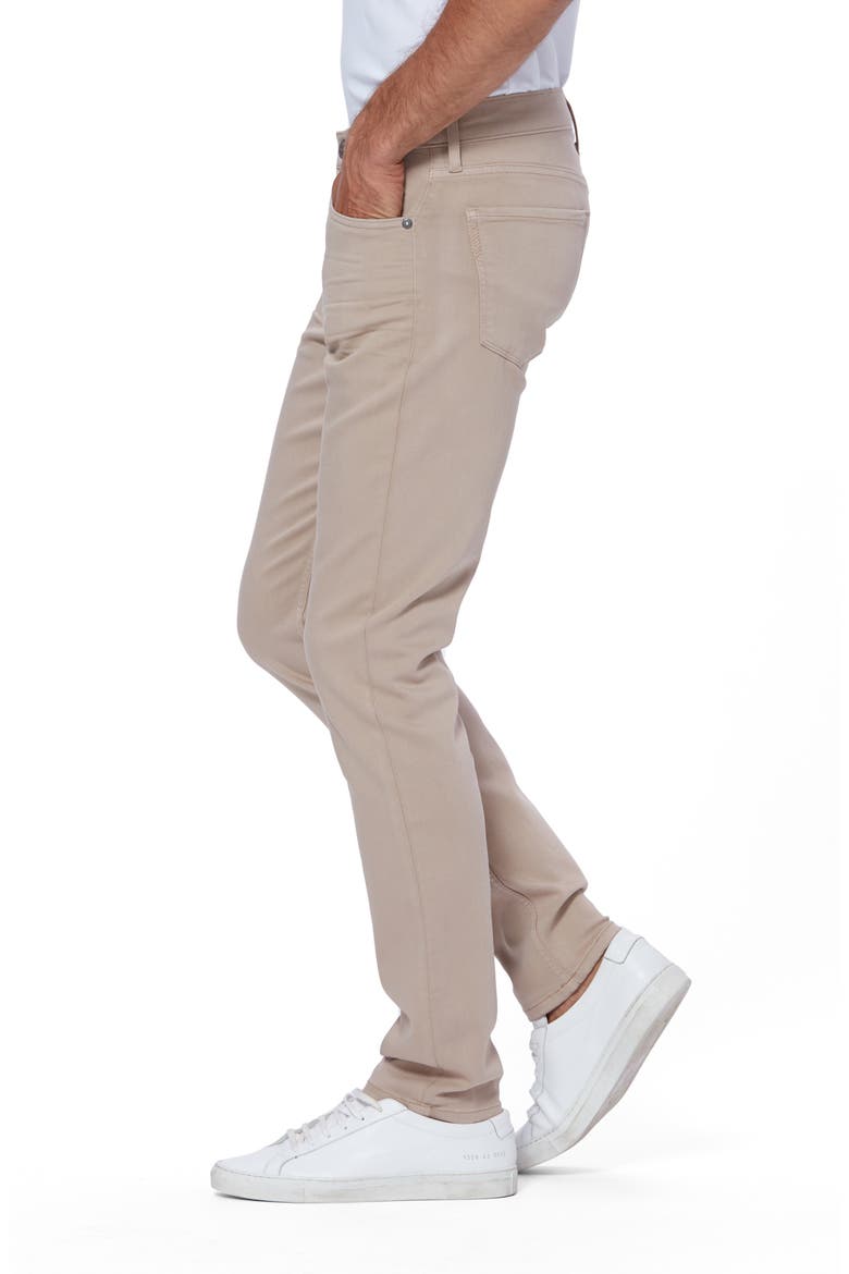Transcend Lennox Slim Fit Twill Pants, Alternate, color, TOASTED ALMOND