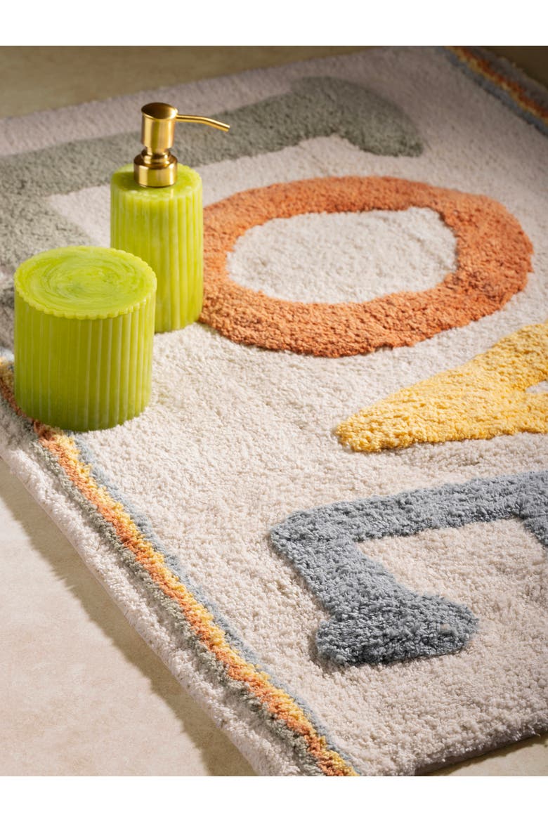Love Bath Mat 24"X36", Alternate, color, Multicolored