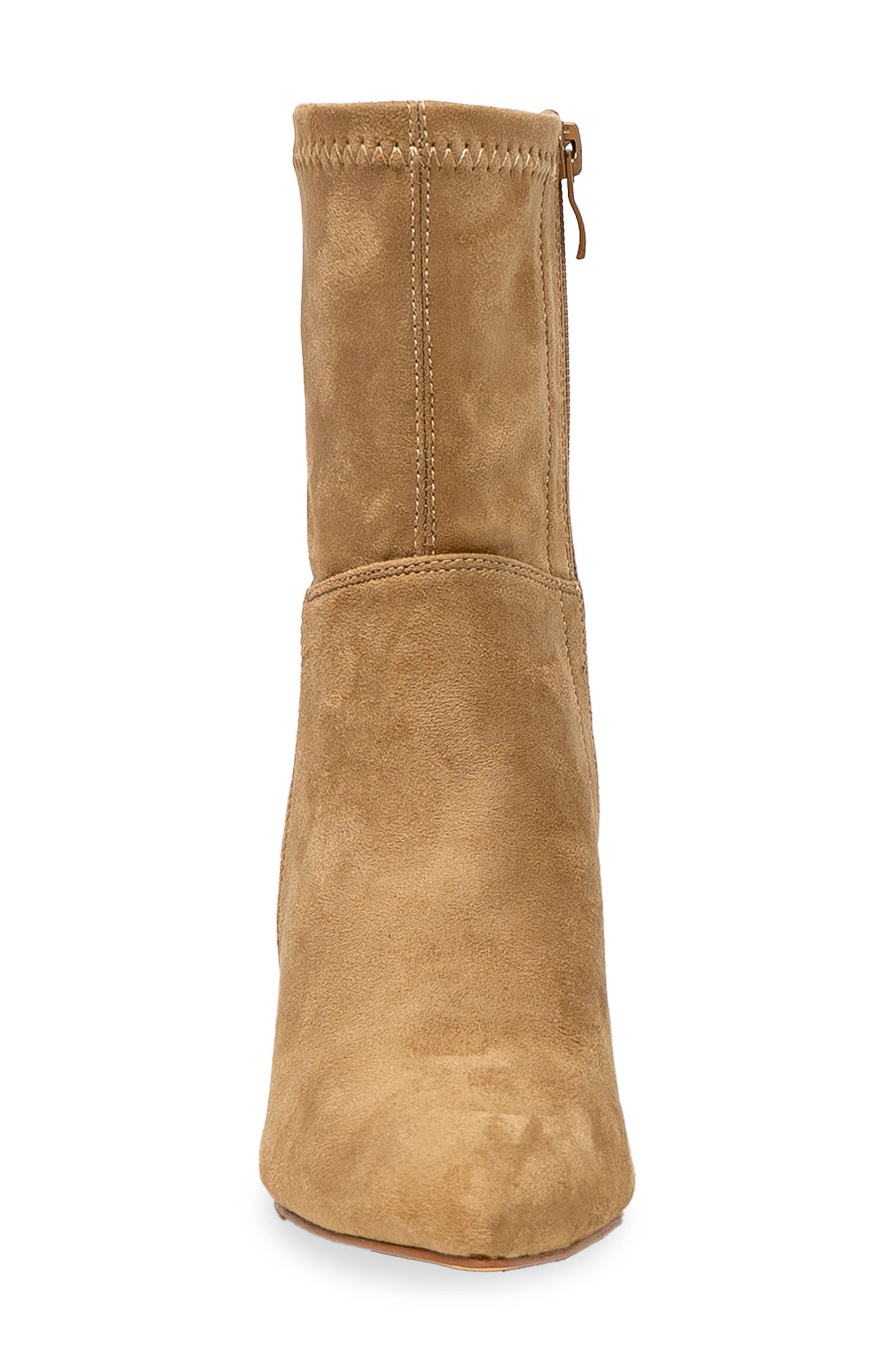 CHASE AND CHLOE Pointed Toe Bootie, Alternate, color, Taupe