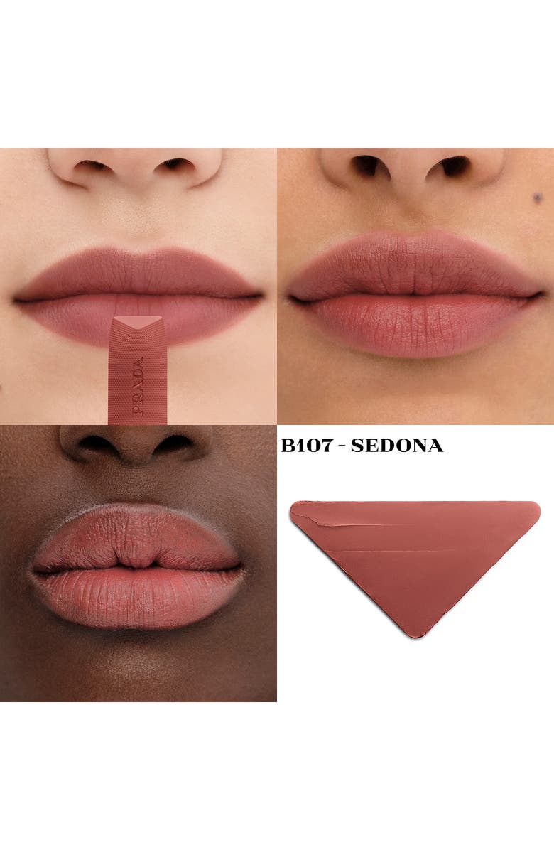 Prada Monochrome Soft Matte Lipstick - Brown Series $50 Value, Alternate, color, B107