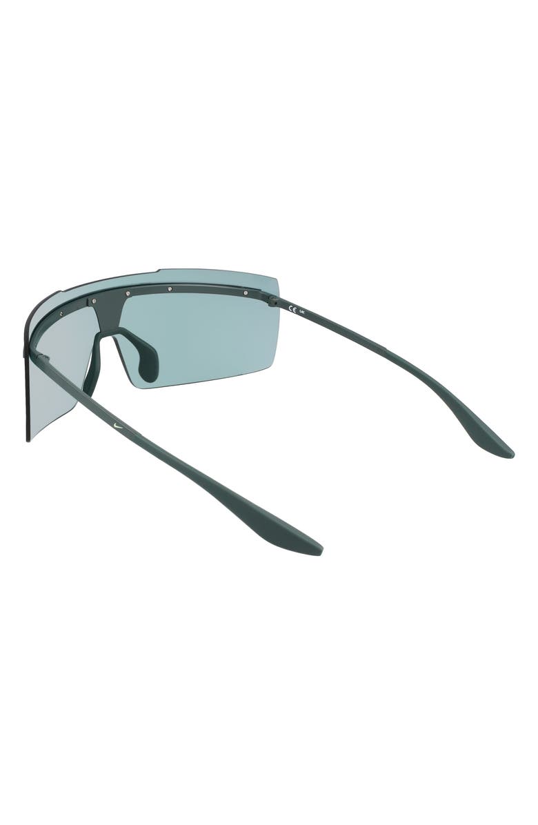 Nike Echo Shield 67mm Sunglasses, Alternate, color, Matte Vintage Green / Blue Mir