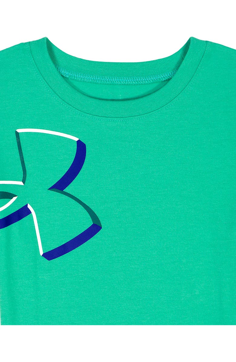 Under Armour Kids' Dimension Core T-Shirt & Shorts Set, Alternate, color, Green Mode/ Royal