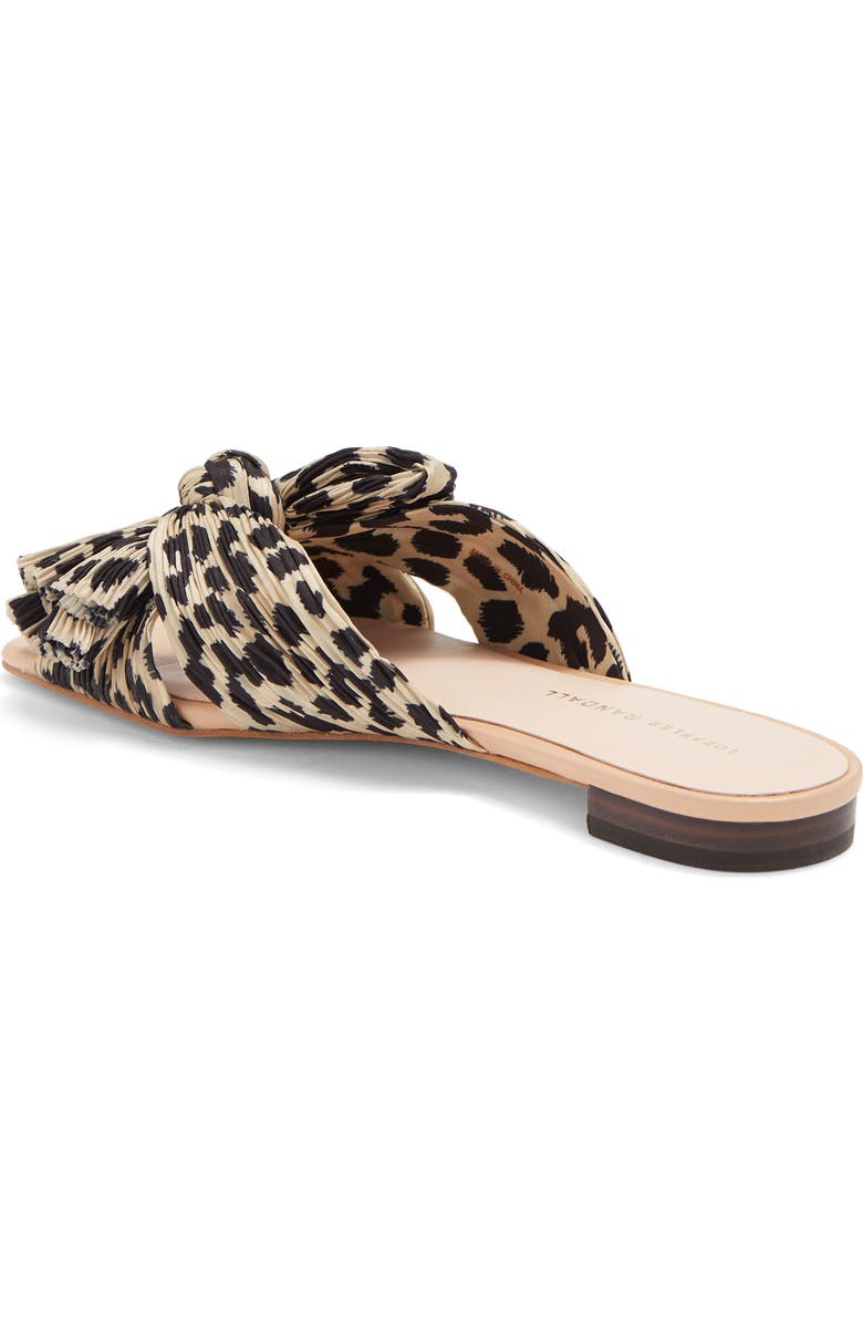 Loeffler Randall Daphne Floral Bow Slide Sandal, Alternate, color,