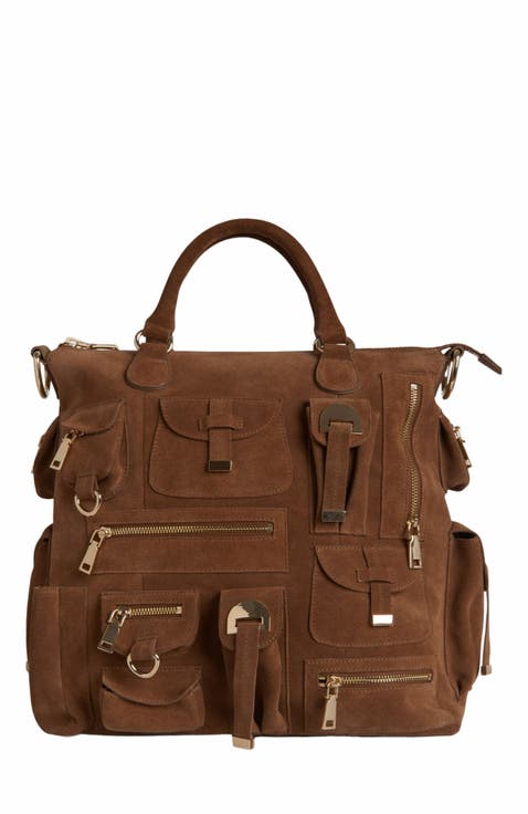 Leather Cargo Pocket Bag