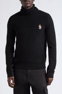 Moncler Grenoble Mixed Media Turtleneck Sweater