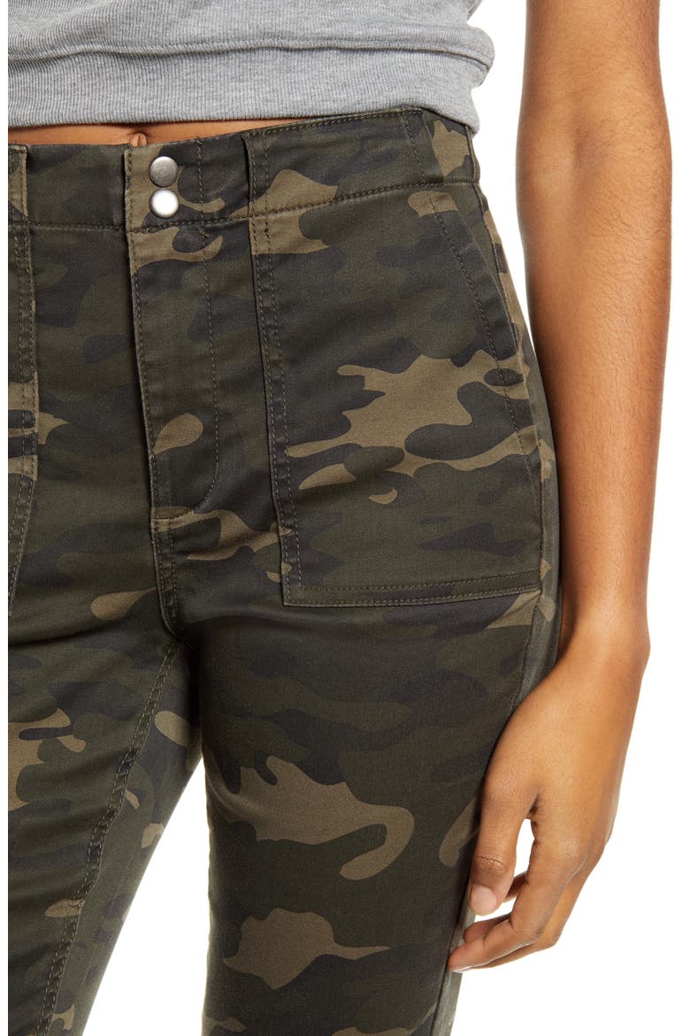 Camo Print Skinny Utility Pants, Alternate, color, CAMO