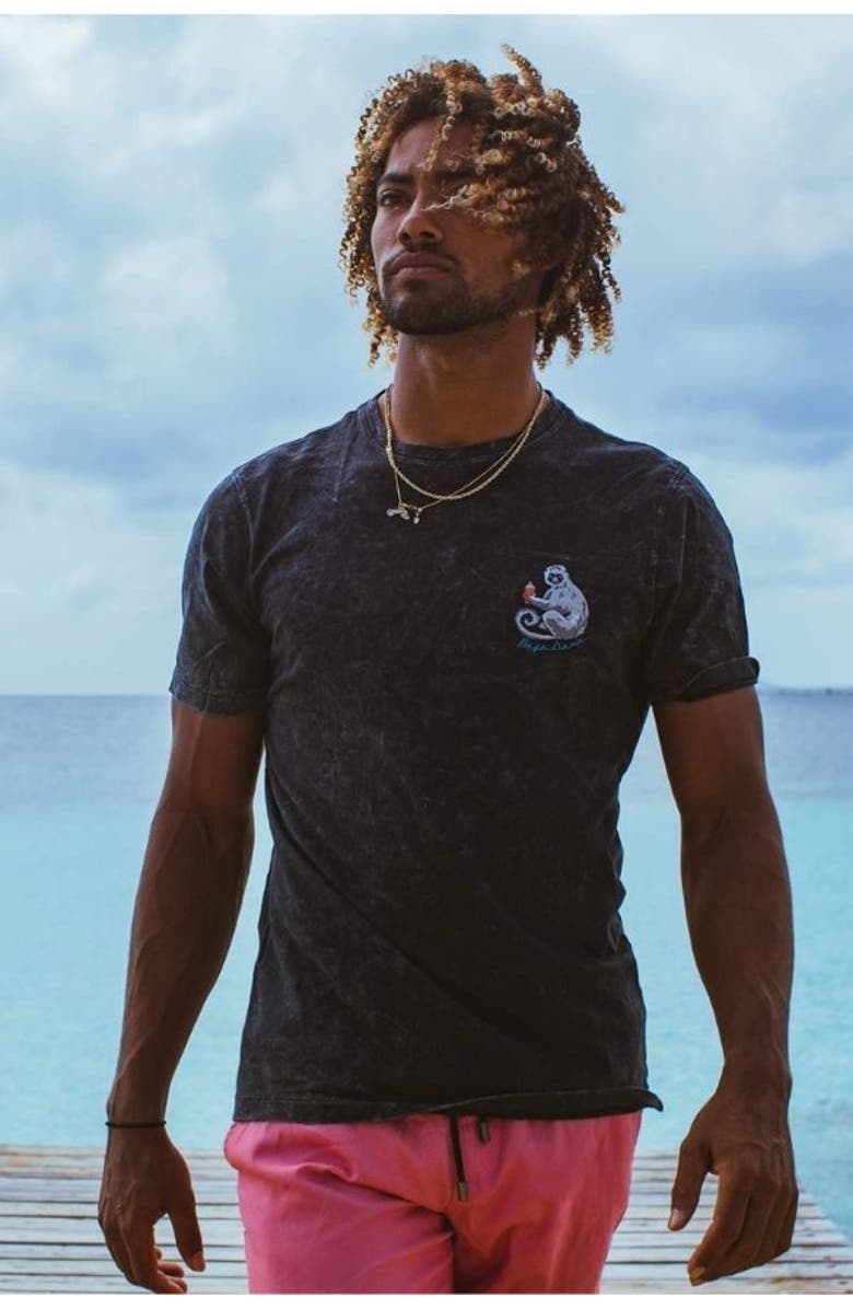 Baja Llama THE BORING TAGLINE - BLACK PRIMO GRAPHIC TEE, Alternate, color, Black