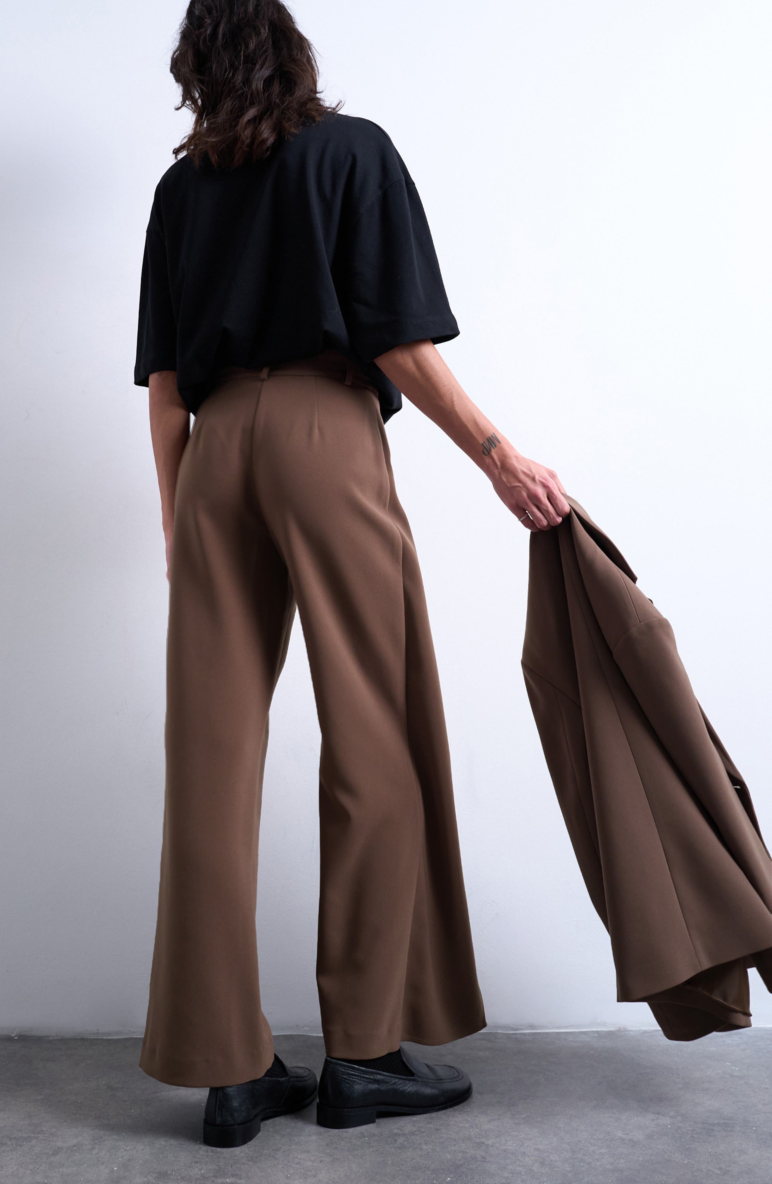 Pleated Volume Wide Leg Pants - image 2