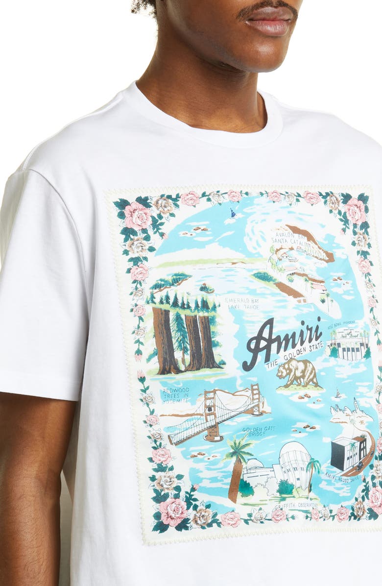 AMIRI California Cotton Graphic Tee, Alternate, color,