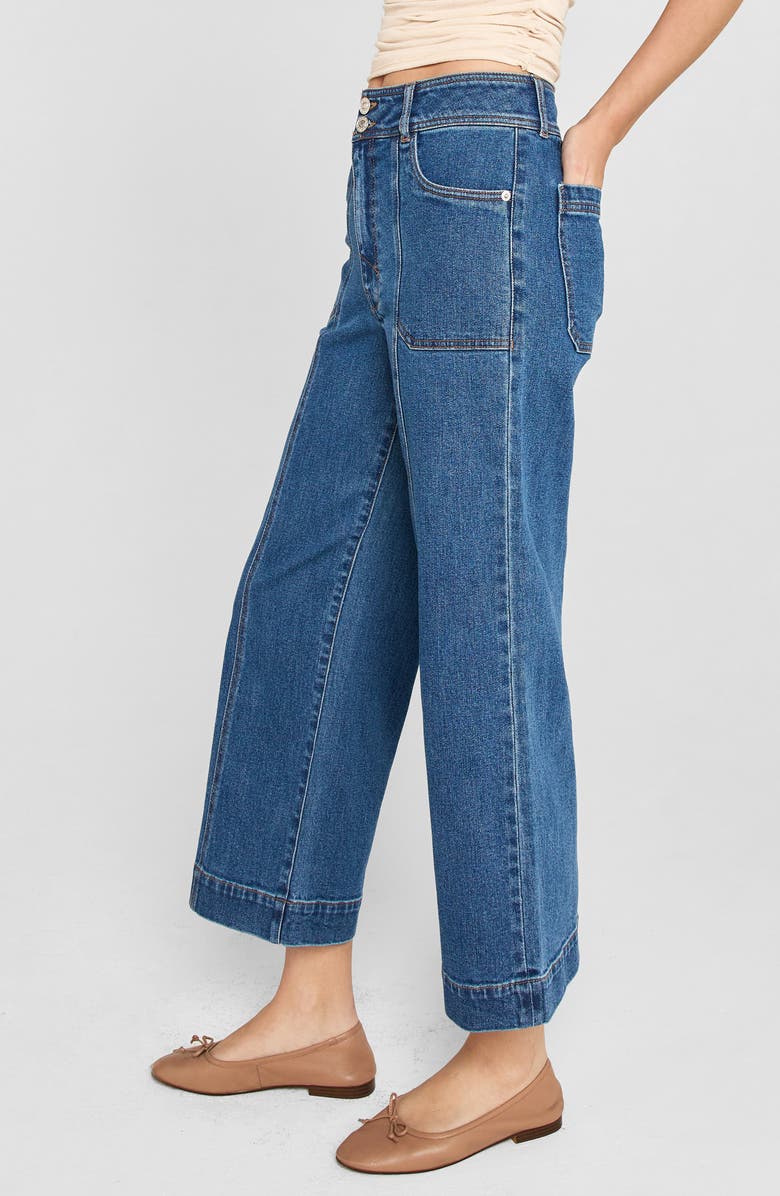 Unpublished Gemma Cruise High Waist Crop Wide Leg Jeans, Alternate, color, 