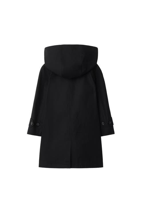 Burberry Cotton Hooded Car Coat
