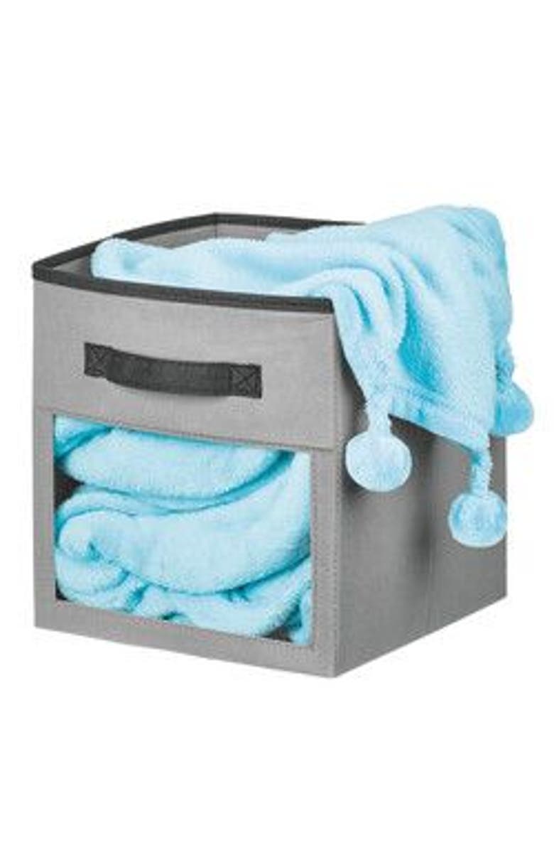 mDesign Fabric Nursery Storage Cube, Front Window/Handle, 8 Pack, Alternate, color,