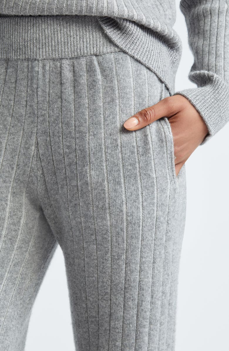 Eleventy Virgin Wool & Cashmere Rib Sweater Joggers, Alternate, color, 