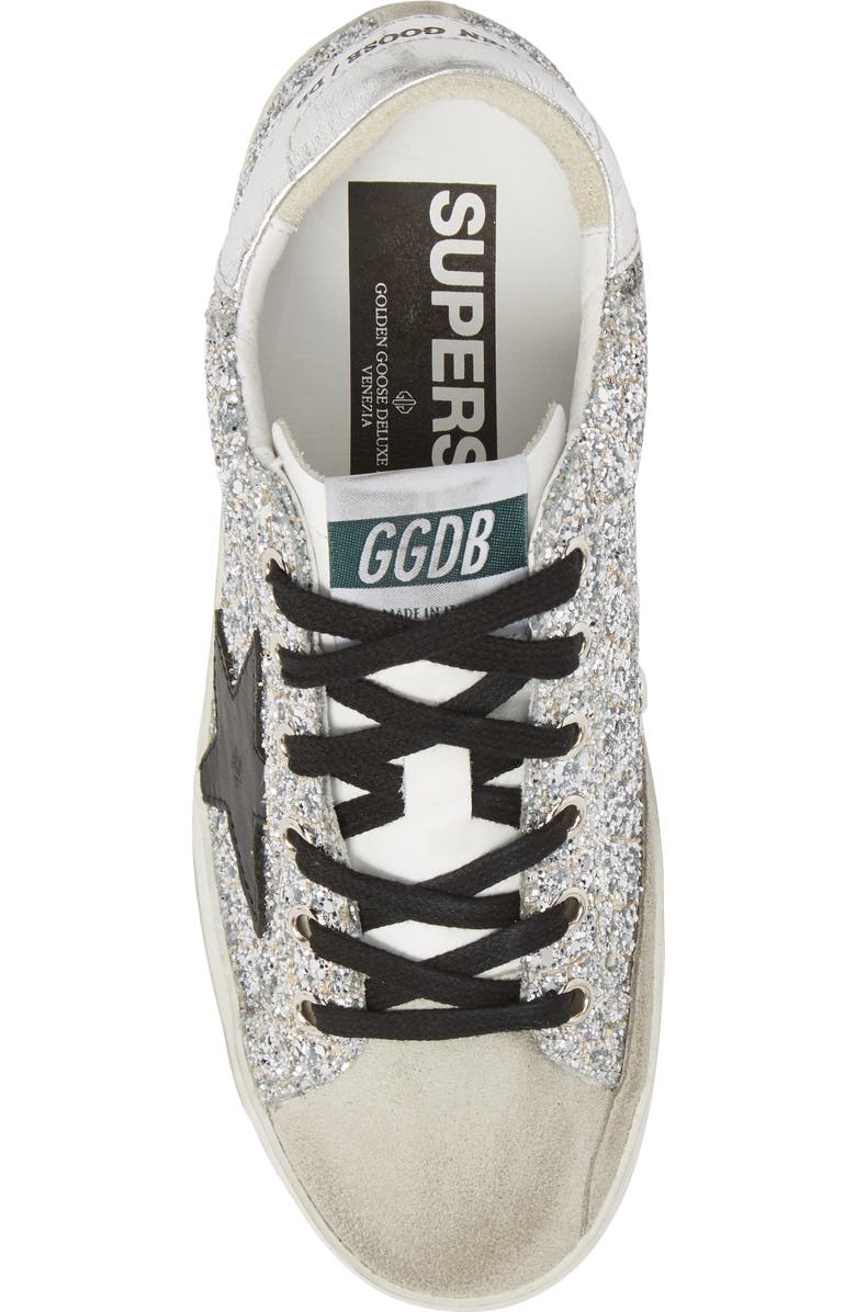 Golden Goose Glitter Superstar Lace-Up Sneaker, Alternate, color,