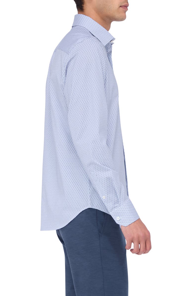 Bugatchi James OoohCotton<sup>®</sup> Beehive Print Button-Up Shirt, Alternate, color, Lilac