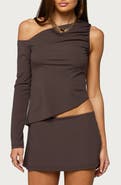 EDIKTED Lucretia Asymmetric One-Shoulder Top