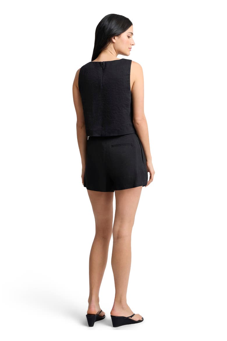 Boatneck Shell Top, Alternate, color, Black
