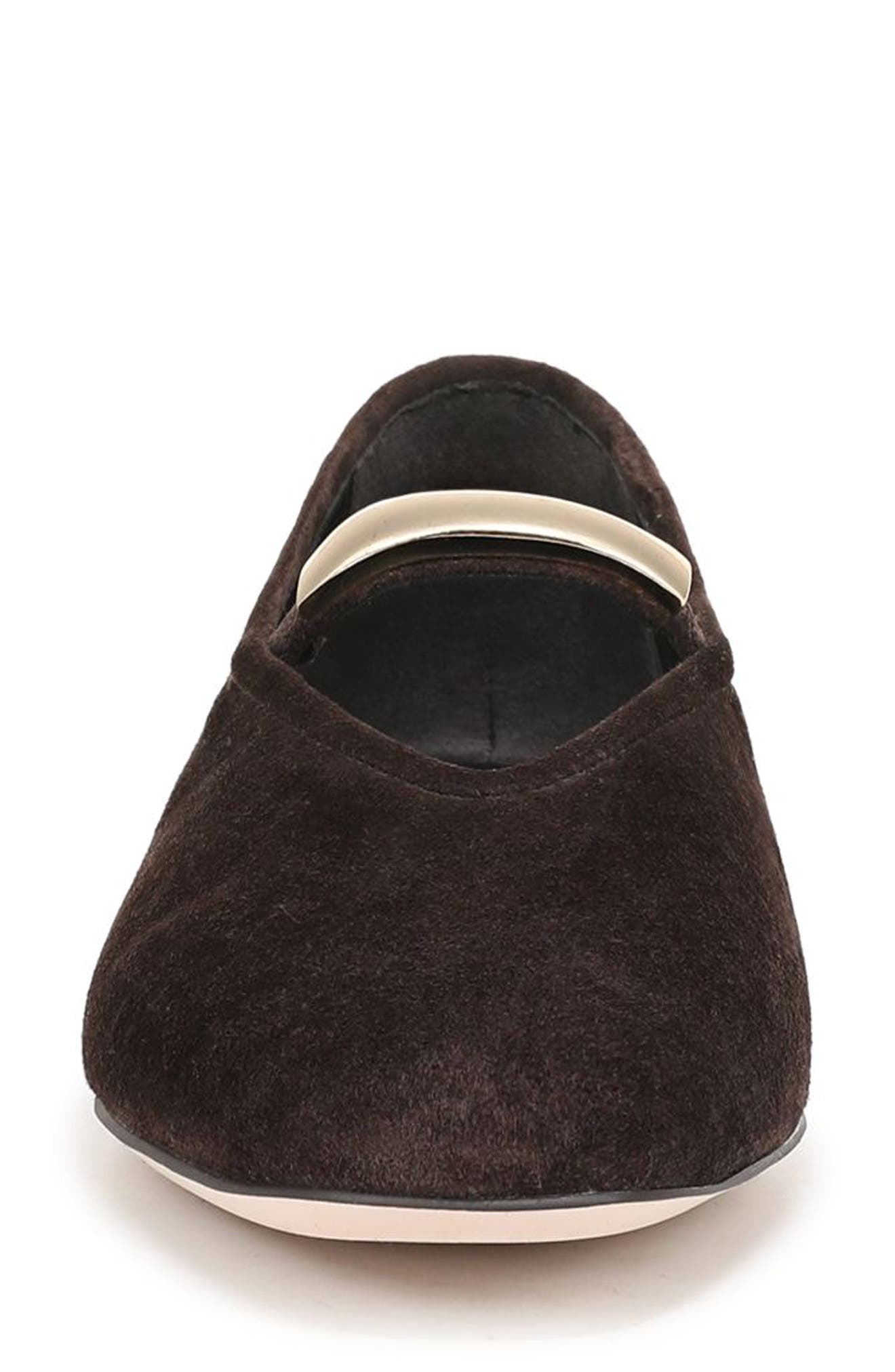 Maddie Mary Jane Ballet Flat, Alternate, color, COFFEE SUEDE