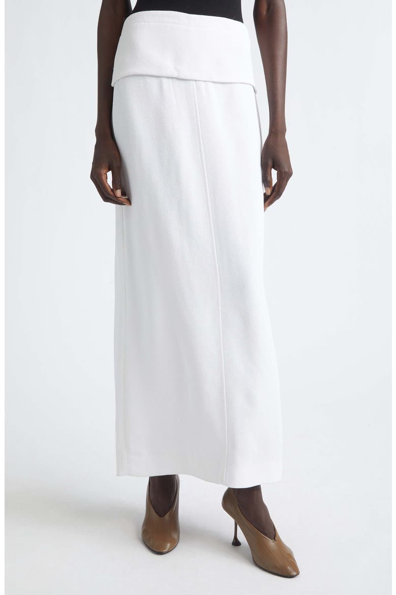 Liora Heavy Sable Maxi Skirt, Main, color, WHITE