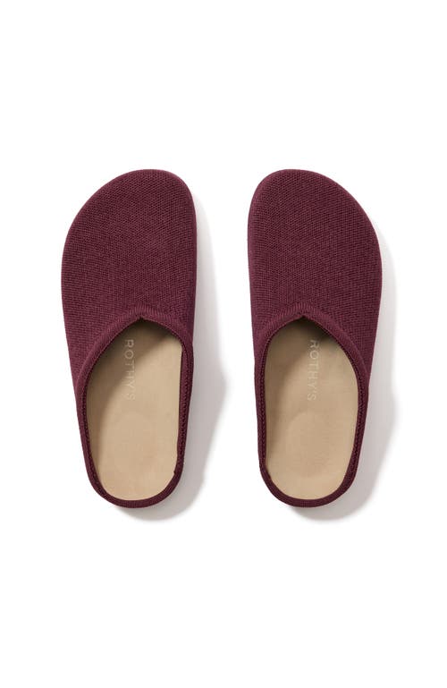 Rothys Rothy's The Revelvet Casual Clog In Burgundy