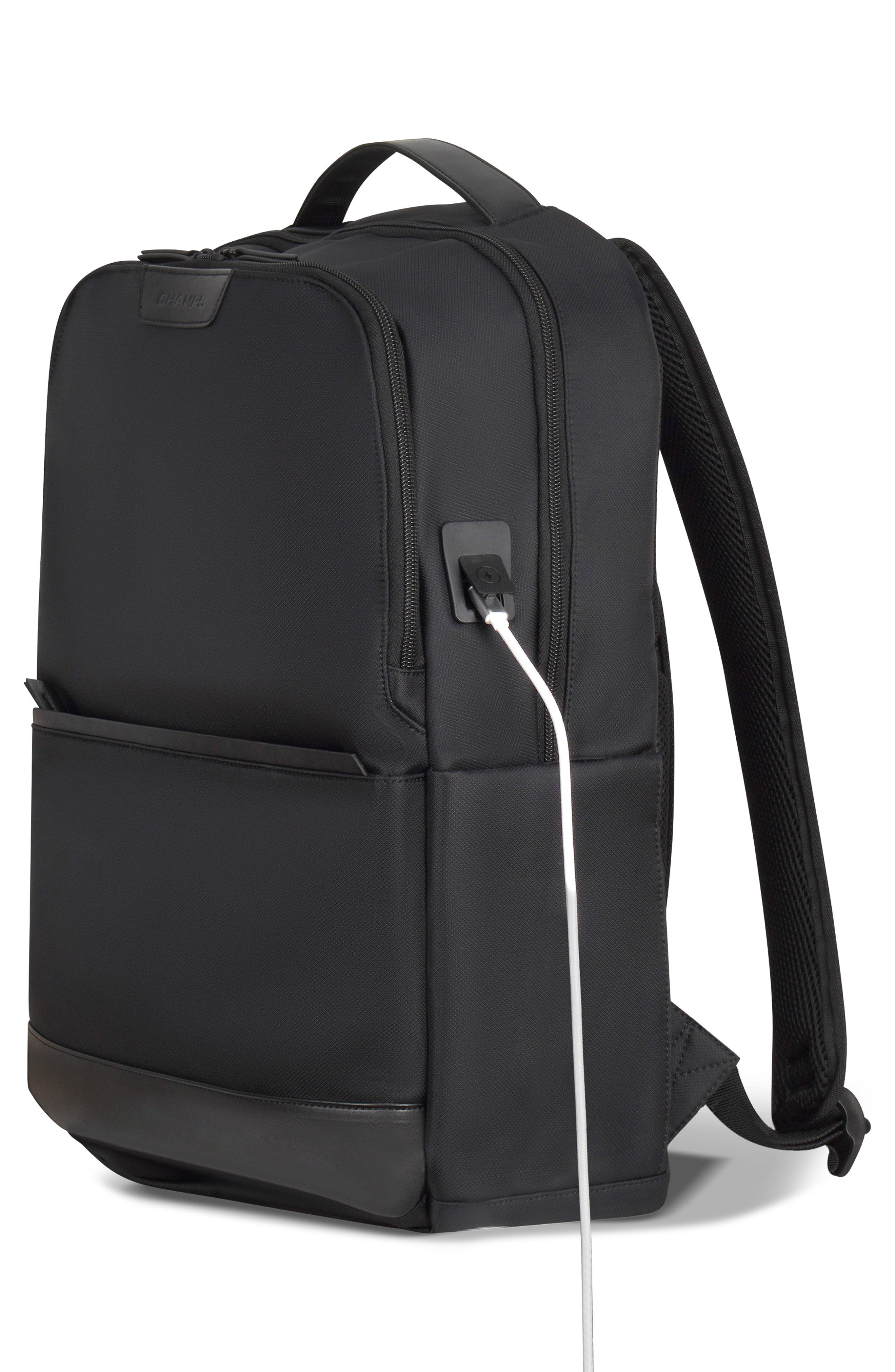 CHAMPS Daily Waterproof Backpack, Alternate, color, Black