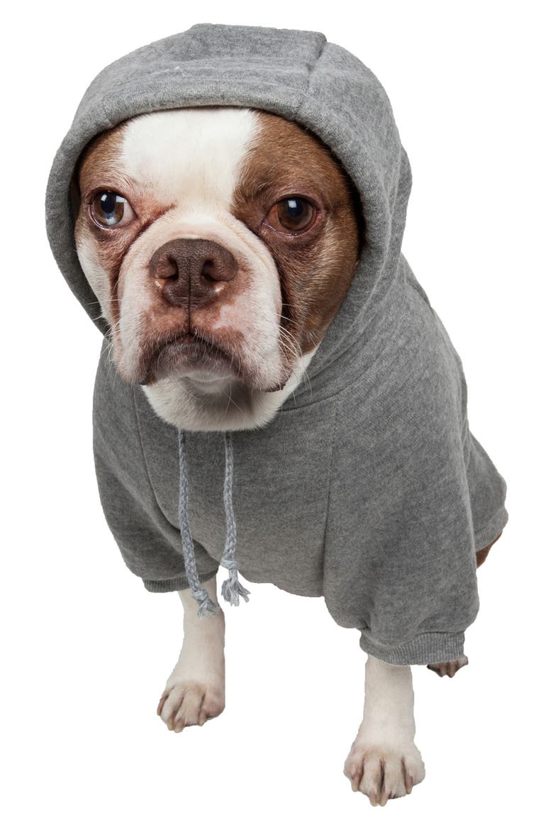 Fashion Plush Cotton Hoodie - X-Small, Alternate, color, GREY