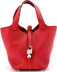Pre-Owned Hermes Picotin Lock Bag Clemence PM