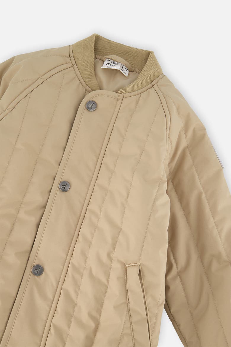 Quilted Raglan Sleeve Zip Pocket Jacket, Alternate, color, Beige