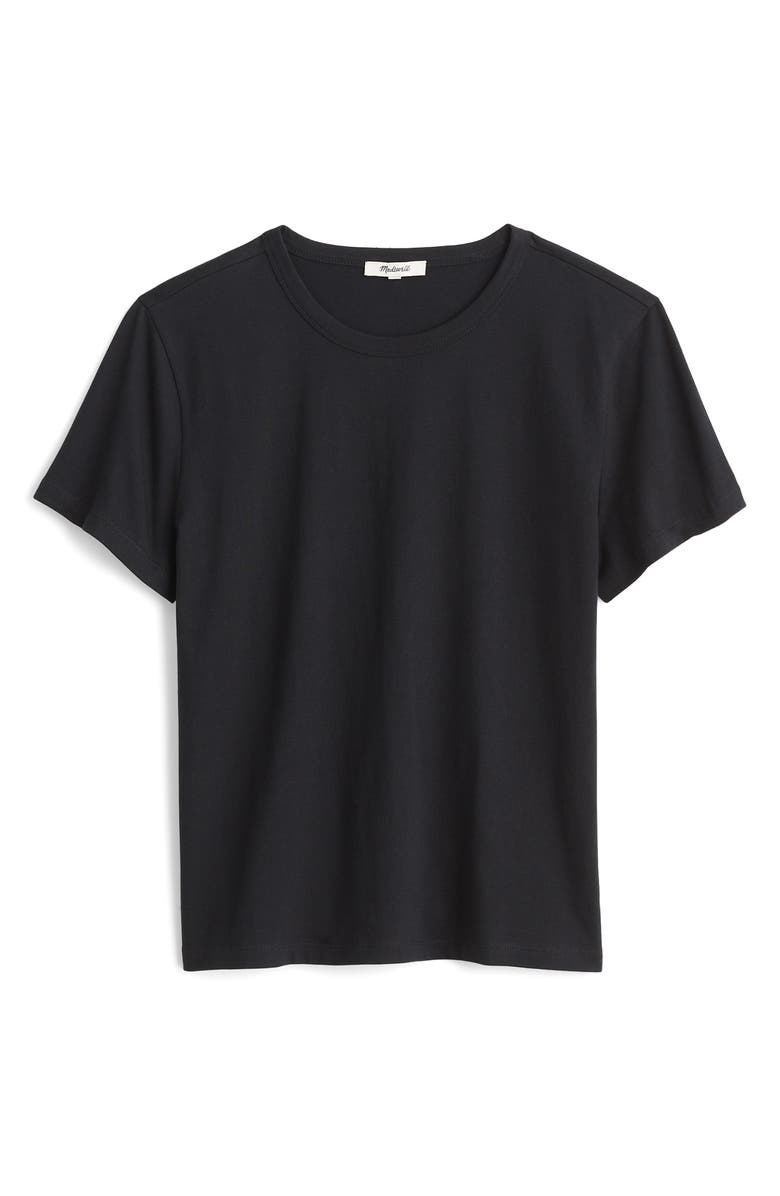 Madewell Perfect Crewneck T-Shirt, Alternate, color, Jet Black
