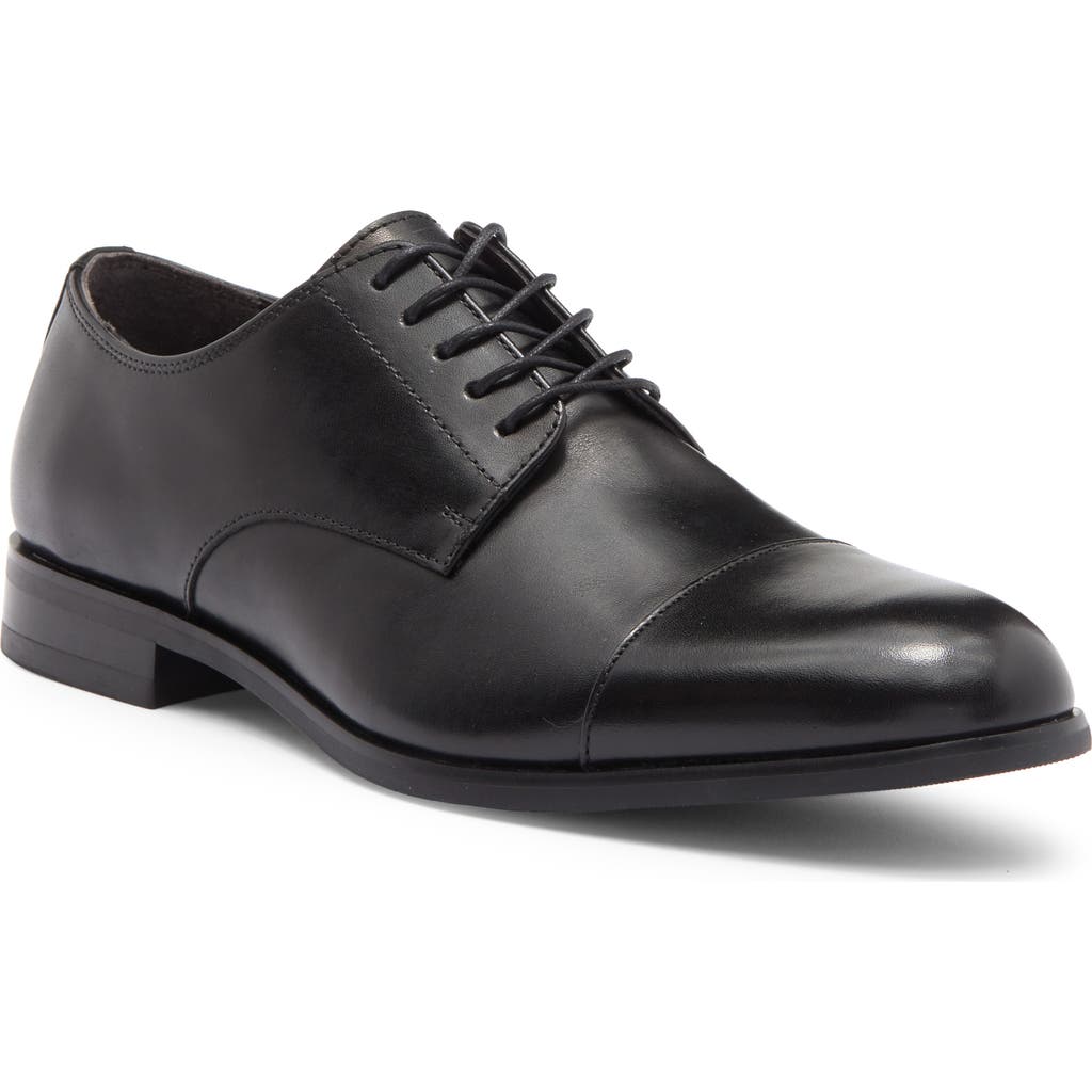 Vittorio Russo Judge Cap Toe Derby In Black