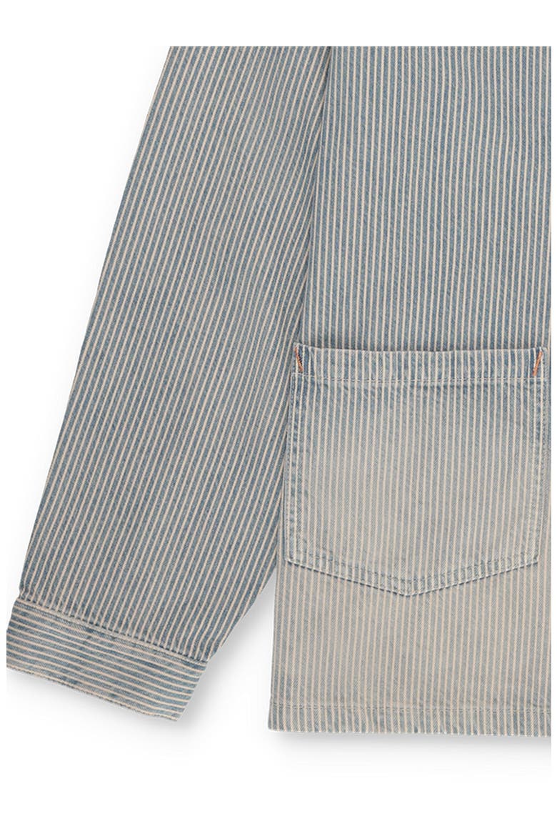 Underminer Pinstripe Denim Jacket, Alternate, color, PALE BLUE