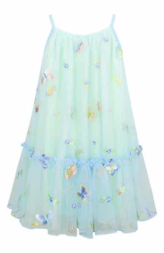 Zunie Kids' Embroidered Butterfly Tulle Dress