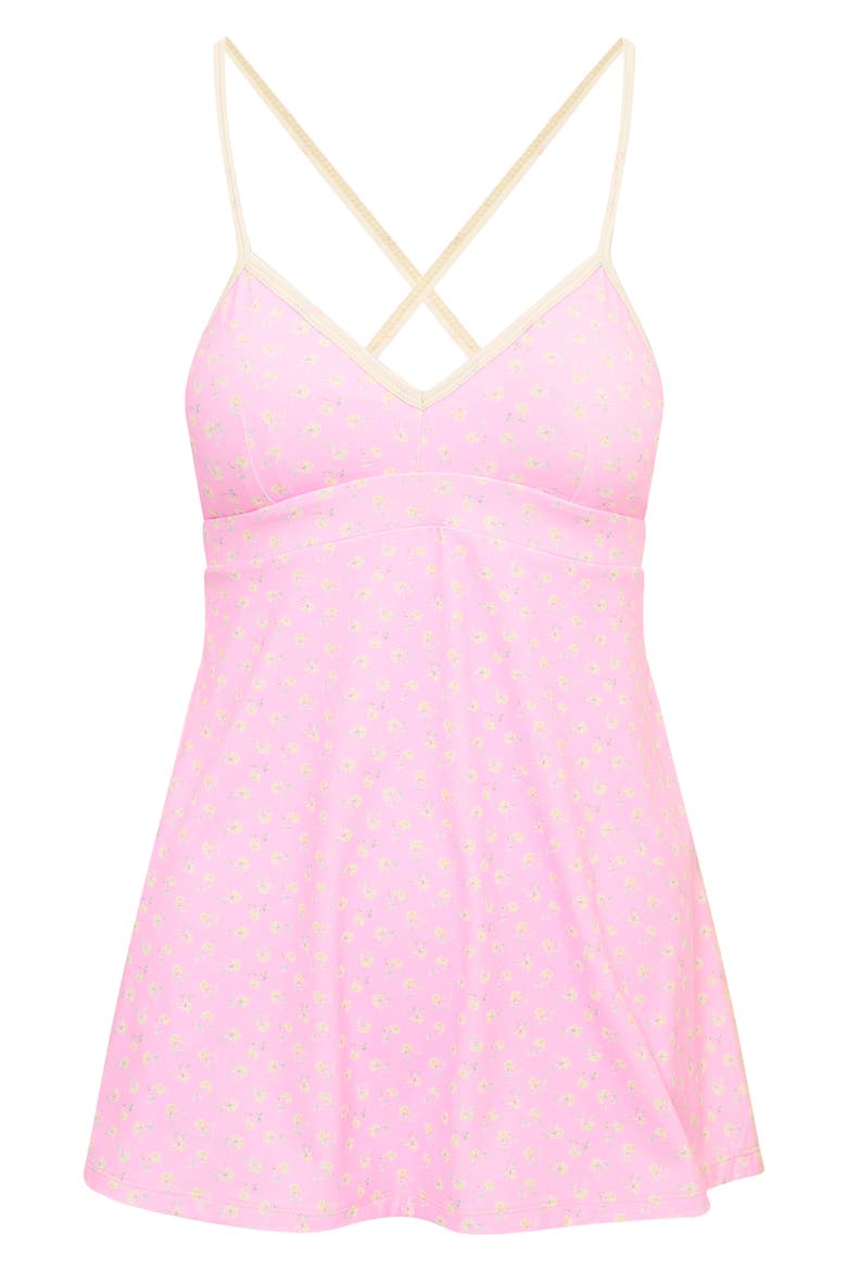 Kids' Lashinda Ditsy Floral Dress, Main, color, POLAROID ROSE