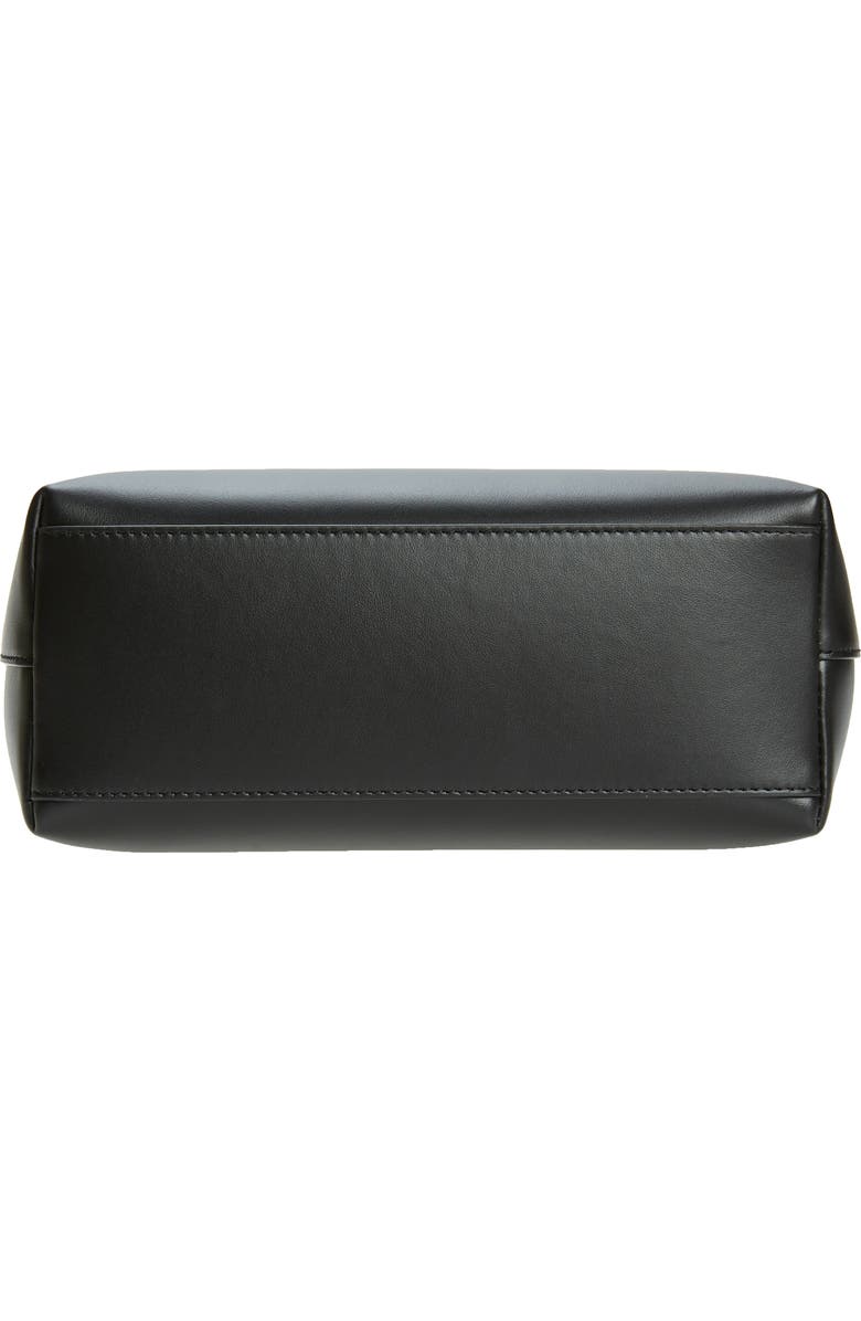 Dolce&Gabbana Small DG Logo Leather Tote, Alternate, color, Black