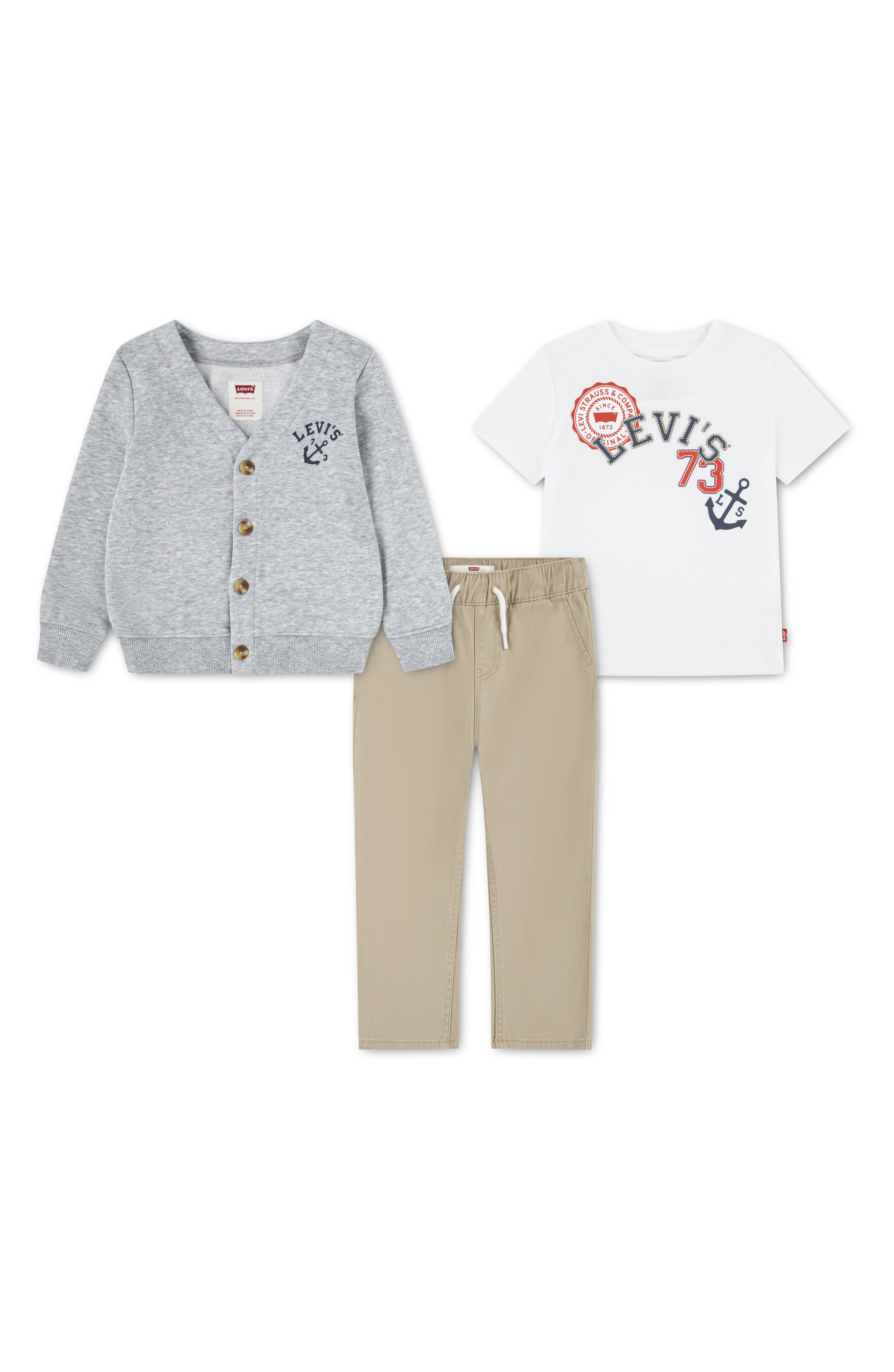Levi's T-Shirt, Cardigan & Pants Set