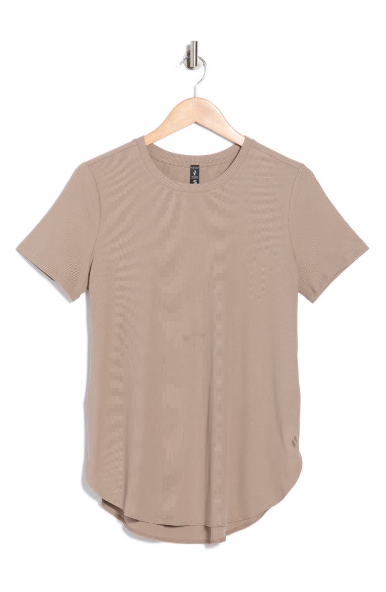 SKECHERS GoWalk<sup>®</sup> Rib Tunic T-Shirt, Alternate, color, Desert