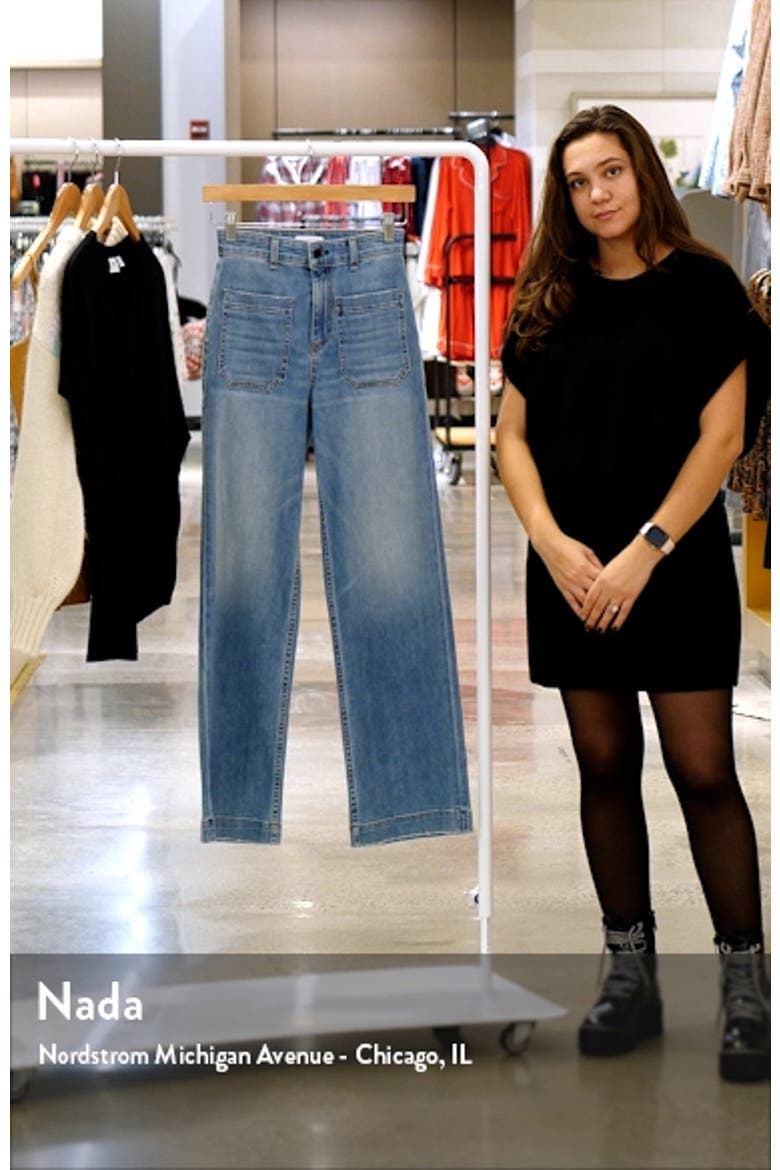 Sailor High Waist Wide Leg Jeans video