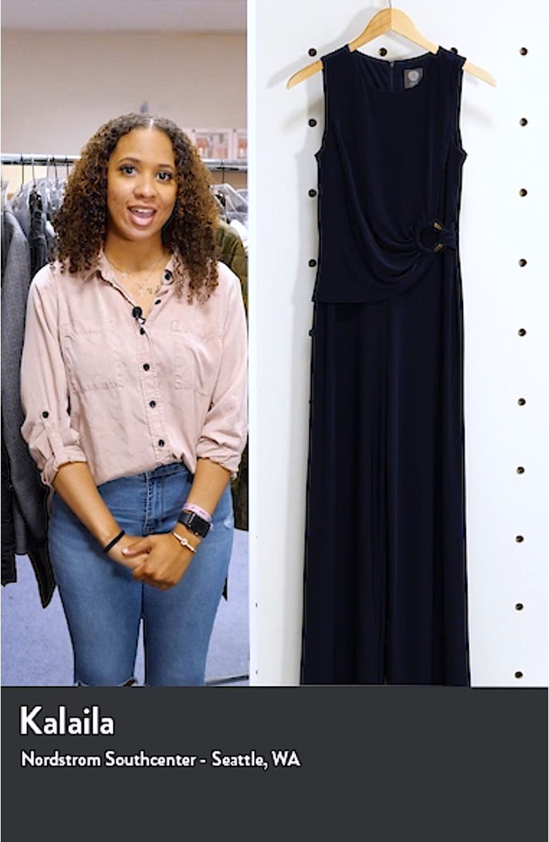Sleeveless Ruched Waist Jumpsuit, sales video thumbnail