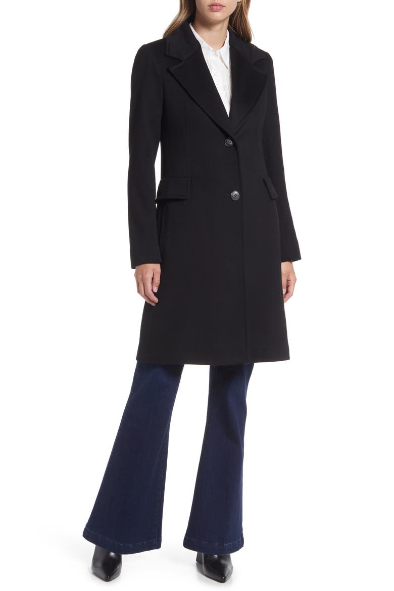 Reed Wool Coat, Alternate, color, BLACK