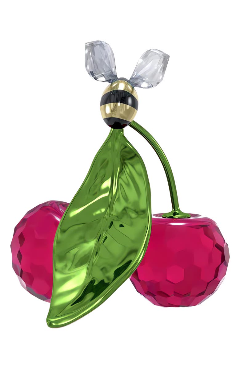 Swarovski Idyllia Bee & Cherry Crystal Figurine, Alternate, color,
