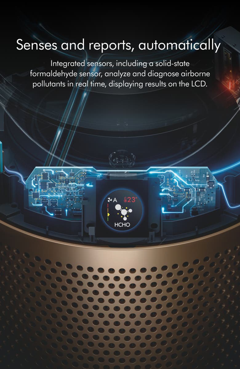 Dyson Purifier Hot+Cool Formaldehyde<sup>™</sup> HP09 Purifing Fan - White/Gold, Alternate, color, 