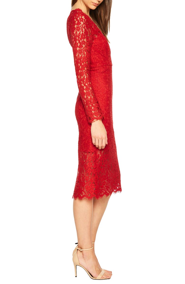 Bardot Midnights Lace Dress, Alternate, color,