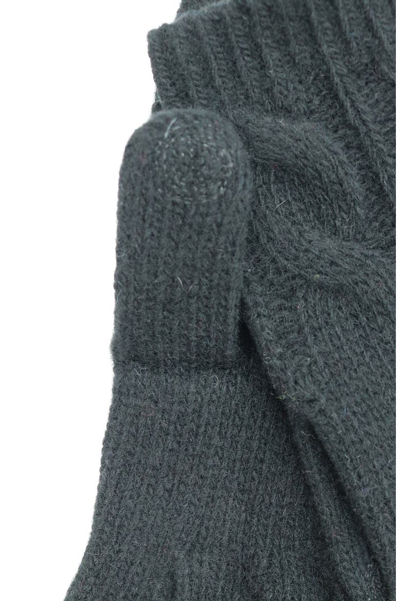 Cashmere Gloves, Alternate, color, BLACK